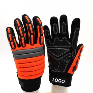 Sarung Tangan Anti Getaran, SBR Padding, TPR Protector Impact Gloves, Sarung Tangan Kerja Mekanik Pria