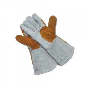 Taas nga kalidad nga Cow Split Leather Welding Gloves Protection Hand Gloves