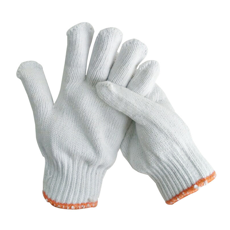 Vysoko kvalitné lacné odolné biele bavlnené rukavice
