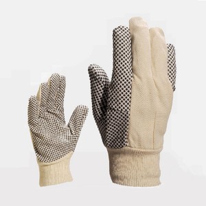 Sor & Spî PVC Dotted Drill Gloves Wrist Work Gloves Hand Protection Gloves Knitted Cotton & Poly Cotton Fabric all Sizes