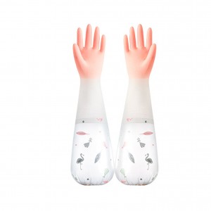 Latexové gumené rukavice z PVC do kuchyne Latexové gumené rukavice na umývanie riadu pre domácnosť