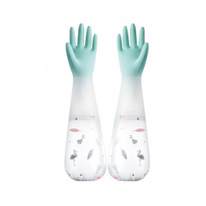 Pvc Latex Rubber Gloves Kitchen Wanke Kayan Wuta na Gidan Latex Rubber Gloves