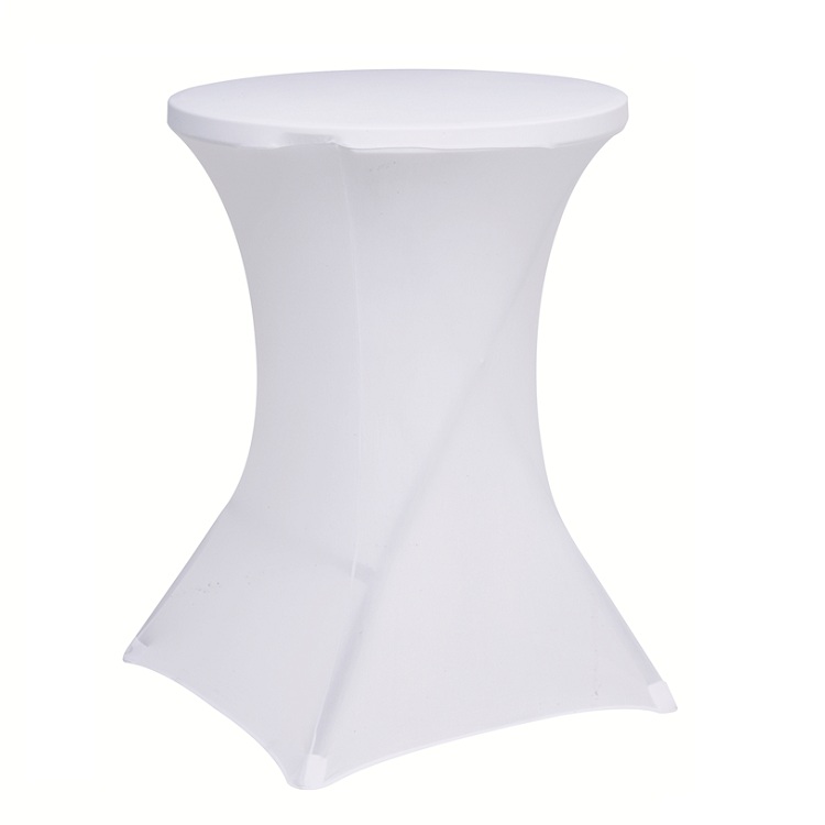 spandex cocktail table cover for wedding or banquet