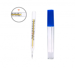 Quecksëlwer-gratis Flëssegket-am-Glas Armpit Rectal Oral Thermometer