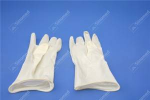 latexové bezpudrové rukavice Latexové chirurgické rukavice