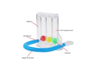 Spirometro portatile per respirazione profonda