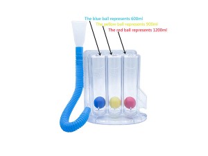 Spirometër portativ për frymëmarrje të thellë të mushkërive