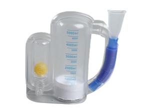 Prenosný spirometer na hlboké dýchanie pľúc