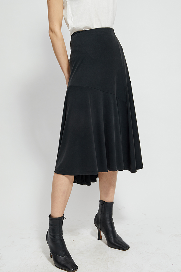 Elegant Irregular Designer High Waist Ruffle Skirt