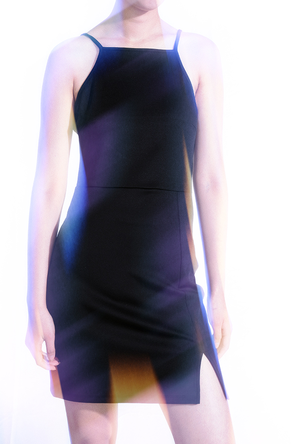 Πλεκτό εξώπλατο Party Bodycon Γυναικεία Mini Slip Camisole Φορέματα Καλοκαιρινά Γυναικεία Κομψά Μαύρα