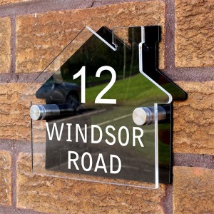 Персонализированный дверной знак табличек номера дороги имени таможни форменный акриловый