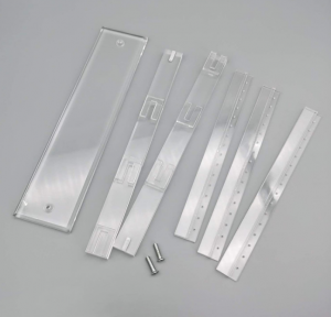 mukautettu läpinäkyvä korujen näyttötelineen säilytyskoristeet akryylikorvakorupidike naisten tytöille