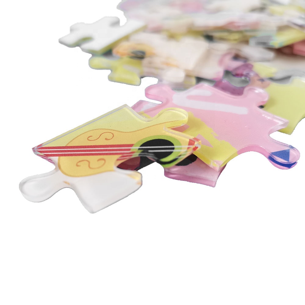 מסגרת פאזל צמודת קיר מודפסת PMMA Pieces פאזל אקרילי מותאם אישית לילדים
