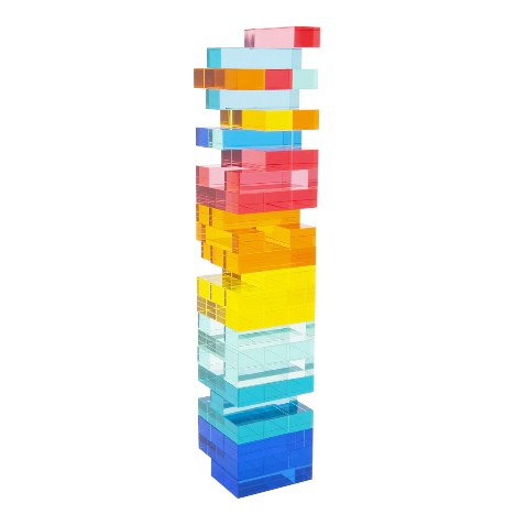 Pop it puzzl צעצועי טיק טק בוהן מגרש משחקים ענק אוטומטי ג'נג'ים אבני בניין קלאסיים בעצמך ערימות משחק אקריליק