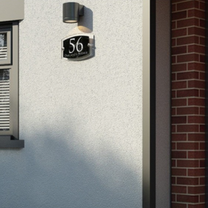 Uffiziu di l'hotel mudernu flottante persunalizatu segni d'indirizzu di benvenutu in casa numeri di porta piastre decorative Placca in acrilico per numero di casa