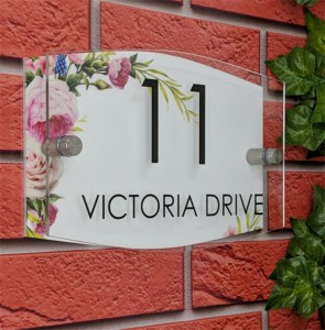Modern drijvend hotelkantoor thuis welcom adresborden deurnummer decoratieve platen op maat Acryl Huisnummerbord Plaque