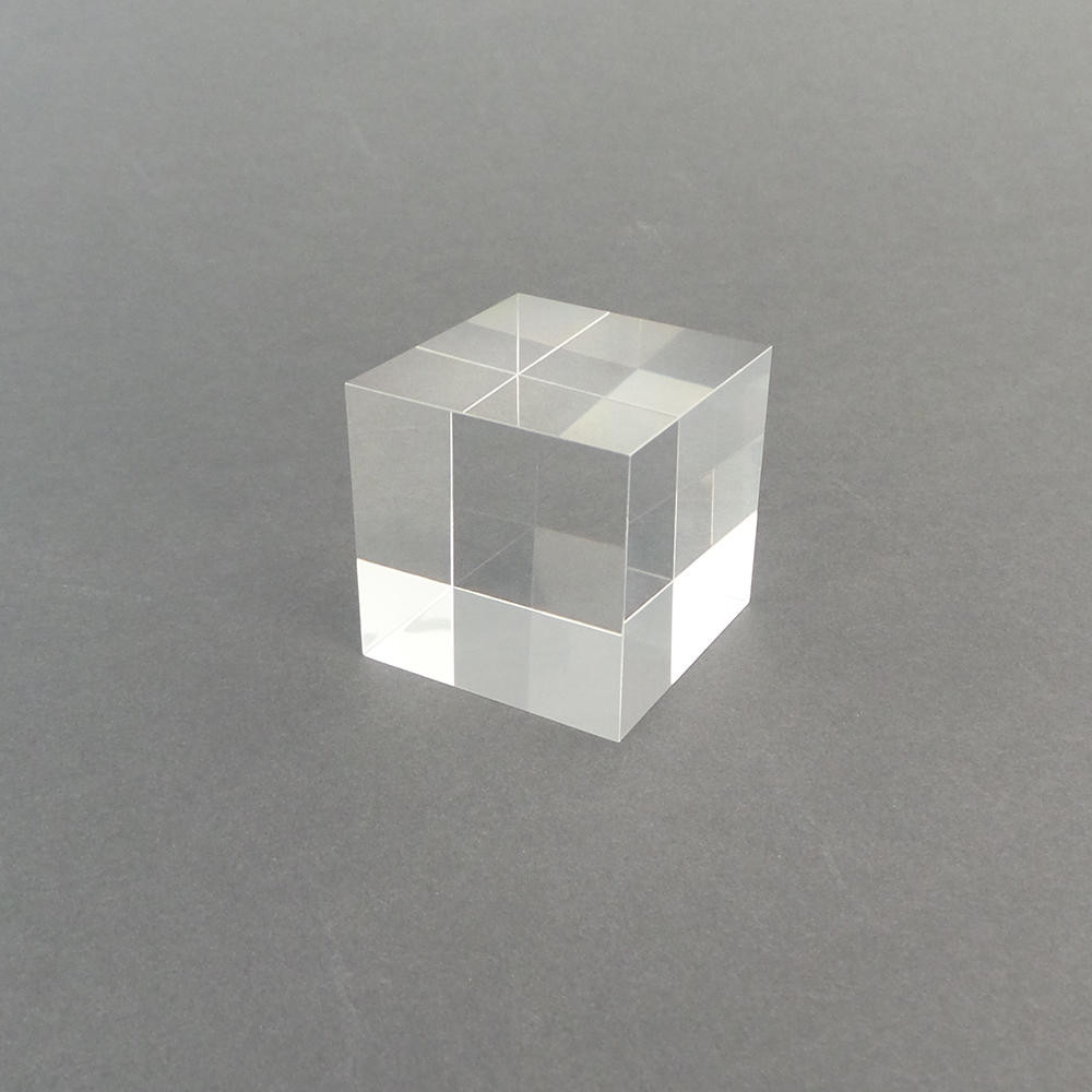 Kacida digosok Jelas padet Perspex Blok Leutik Acrylic Cube Blok