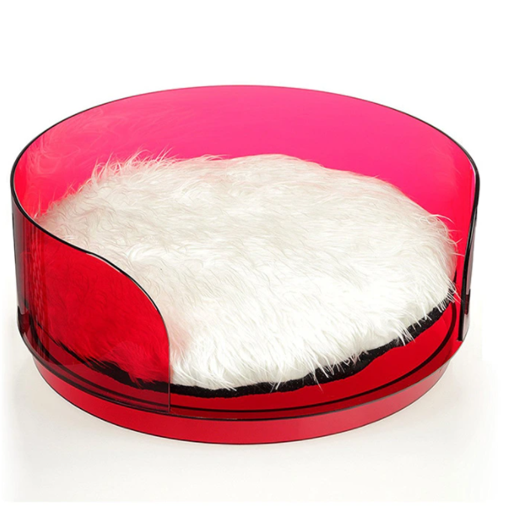 Niestandardowy gorący przedmiot Cat Pet Kolorowe luksusowe akrylowe łóżko dla psa do domu