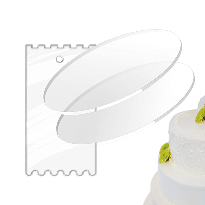 прилагодено на големо правоаголник пластичен дебели обоен барабан бел mdf квадратни кругови Чиста акрилна основа за табли за торта Екран со лого