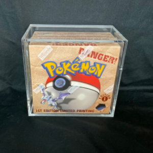 wholesale cardboard evolution cards carte booster displays base set clear acrylic pokemon booster box display with magnetic lid