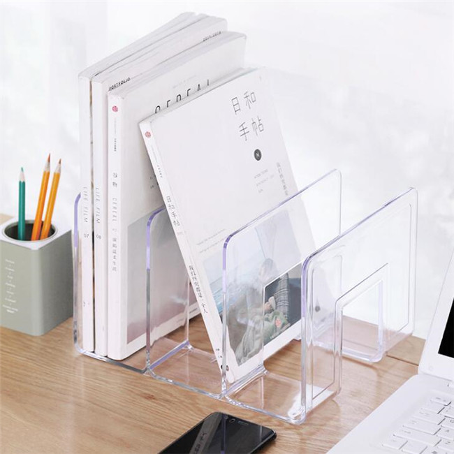 तातो प्लास्टिक बुककेस, एक्रिलिक डेस्कटप बुककेस, स्पष्ट एक्रिलिक बुककेस मिनी बुकशेल्फ बुकरेक