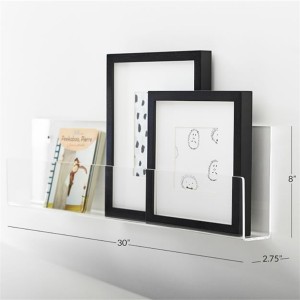 투명 교수형 어린이 침실 거실 사무실 코너 장식 선반 디스플레이 투명 아크릴 벽 마운트 플로팅 선반