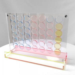 एक्रिलिक जडान चार सेट कस्टम रंग एक्रिलिक लुसाइट खेल बोर्ड