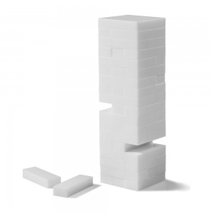 Traditional Plexiglass Stacking Tumbling Tower Acrylic Block Building Tower Game Lucite Jumbling Tower
