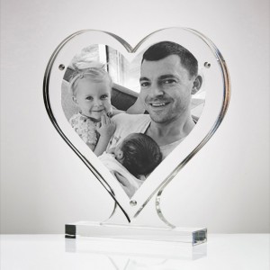 Khung ảnh acrylic hình trái tim Gia đình có mặt Khung ảnh từ tính acrylic