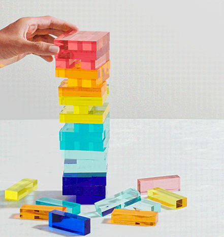 Pop it puzzl צעצועי טיק טק בוהן מגרש משחקים ענק אוטומטי ג'נג'ים אבני בניין קלאסיים בעצמך ערימות משחק אקריליק