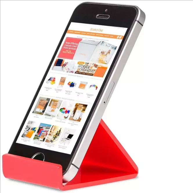 Ngaropea Acrylic Phone Cell Phone Pad Desktop Témbongkeun Stand na rak