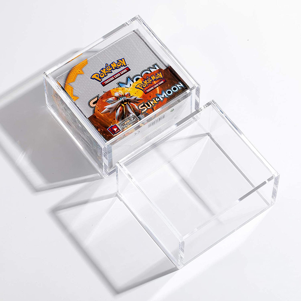 Pokemon карталарын сактоочу дисплей үчүн ачык акрил кутусу
