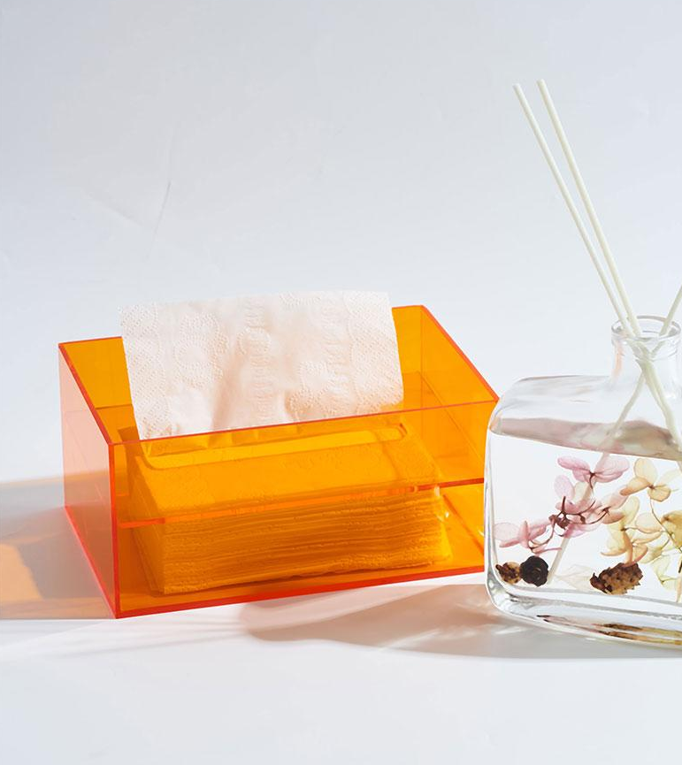 קופסת רקמות קופסת רקמות אקרילית צבעונית לשולחן עבודה במסעדה ביתית