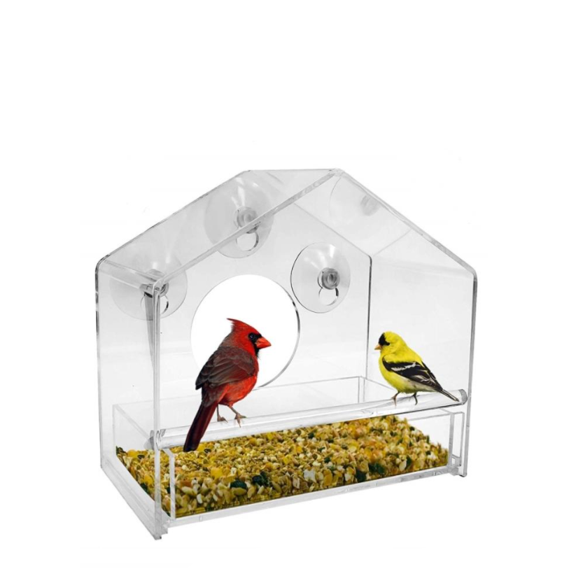 Uuzaji wa jumla Small Cute Transparent china lager kuzaliana flygbolag nyumba Pet birde Cages Parrot Ufugaji wa akriliki ngome ya ndege inauzwa