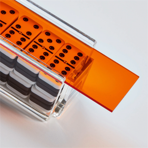 Çeşitli Renkli Vitrin Pleksiglas Domino Seti Neon Akrilik Kasa
