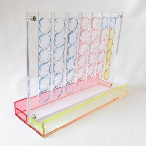 Acrylic Connect Four Set Custom Color Acrylic Lucite Game Board