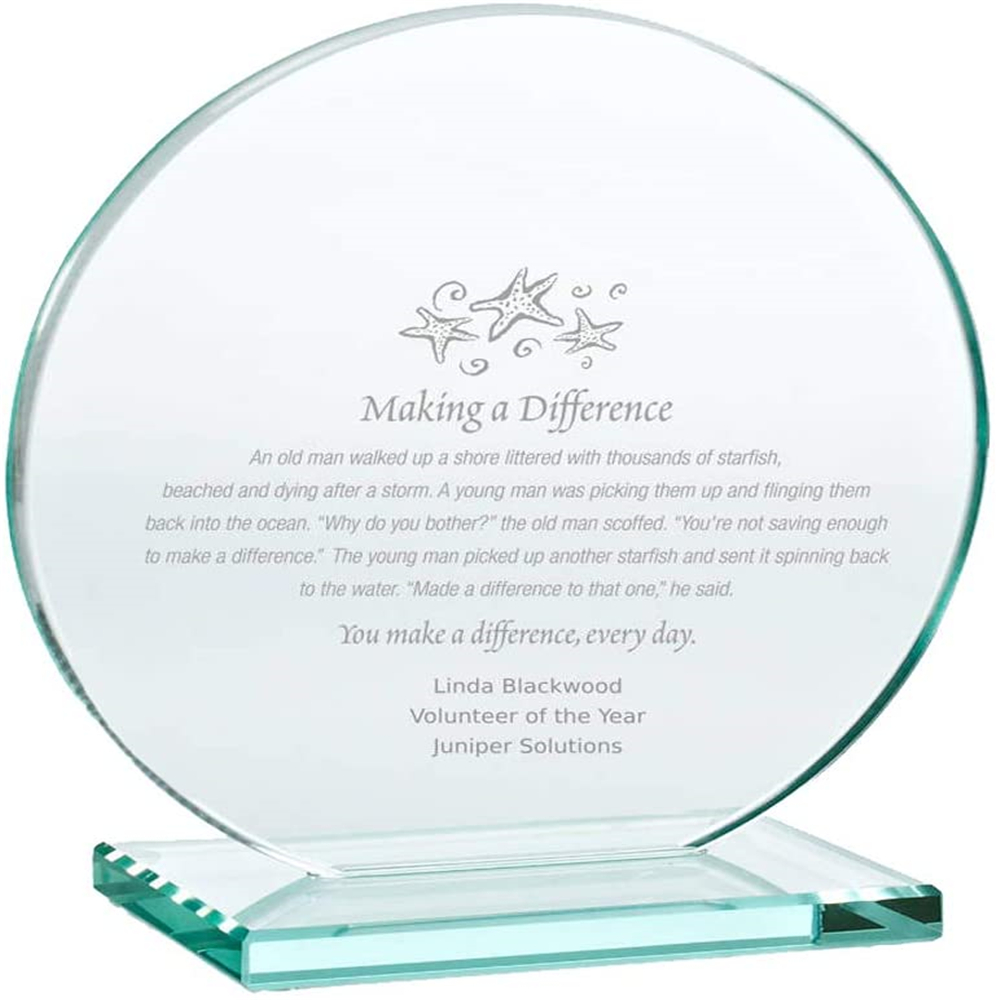 Crystal Clear Transparan Acrylic Trophy Awards