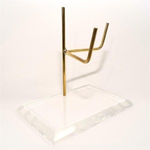 Acrylic Base Stone Stand Museum Display Clear Lucite Mineral Display Stand Easel