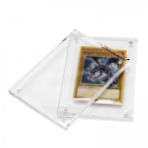 कस्टम बूस्टर केस चुम्बकीय एक्रिलिक कार्ड फ्रेम