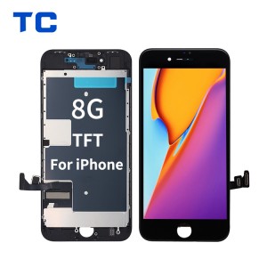 រោងចក្រលក់ដុំសម្រាប់អ្នកផ្គត់ផ្គង់អេក្រង់ TFT LCD Display សម្រាប់ iPhone 8 ជាមួយនឹងផ្នែកតូចៗ