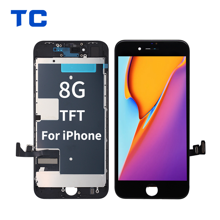 រោងចក្រលក់ដុំសម្រាប់ទូរស័ព្ទ iPhone 8 ក្រុមហ៊ុនផ្គត់ផ្គង់អេក្រង់ LCD អេក្រង់ TFT ជាមួយផ្នែកតូចៗ រូបភាពពិសេស