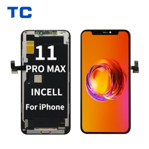 រោងចក្រលក់ដុំសម្រាប់ iPhone 11 Pro Max ក្រុមហ៊ុនផ្គត់ផ្គង់អេក្រង់ LCD INCELL ជាមួយផ្នែកតូចៗ