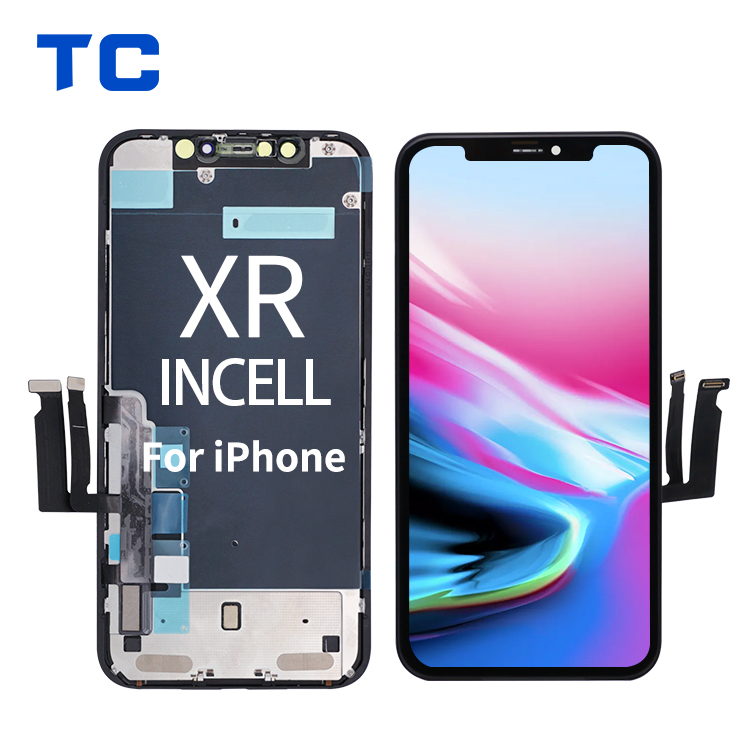 Rūpnīcas vairumtirdzniecība iPhone XR INCELL LCD displeja piegādātājam ar mazām detaļām un tērauda plāksni