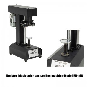 Desktop black color can sealing machine Model:RD-198