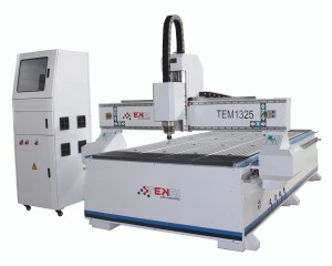 TEM1325 woodworking cnc router 1325 3d 4 axis wood MDF plate cutting machinery na may vacuum at dust collector system