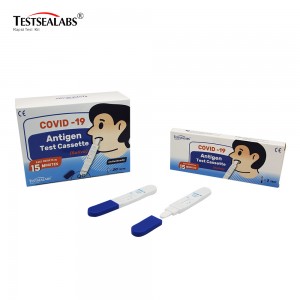 Testsealabs Covid-19 Antigen (SARS-CoV-2)  Test Cassette(Saliva-Lollipop Style）