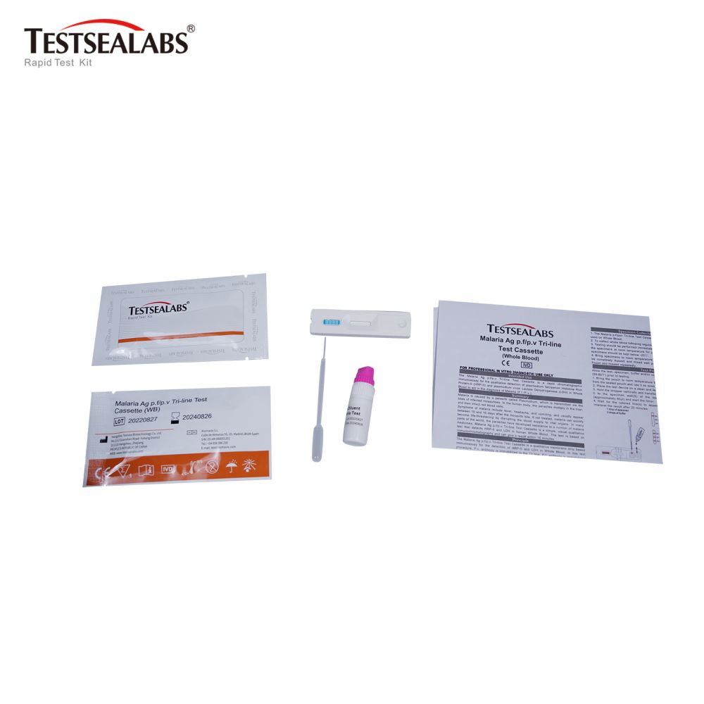 Testsea Disease Test Malaria Ag p.f/p.v Tri-line Test