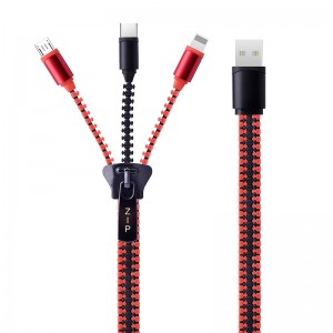 3 IN 1 Zipper Usb Cable-Model