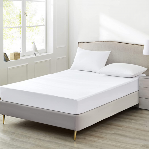 Funda de cama de sábana bajera transpirable con banda elástica, peto profundo ajustado - Protector de colchón impermeable sen vinilo