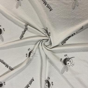 Tissu tricoté double jacquard 100% polyester sans mosquit